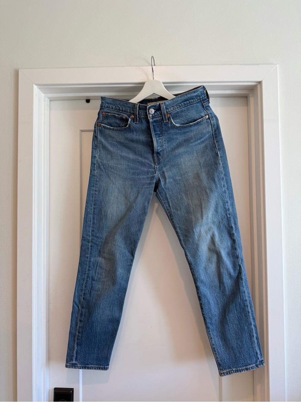 Levi's Light Blue Wedgie Jeans with Red Size Tab